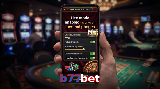 Payment and PKR controls in B77bet